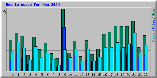 Hourly usage for May 2024